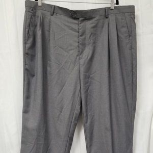 Vinci 46X32 Mens Gray Dress Pants